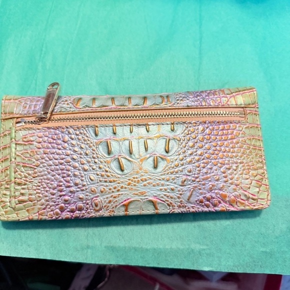 Colorful Crocodile Embossed Women's Bag and Wallet Set by Brahmin - Picture 13 of 13